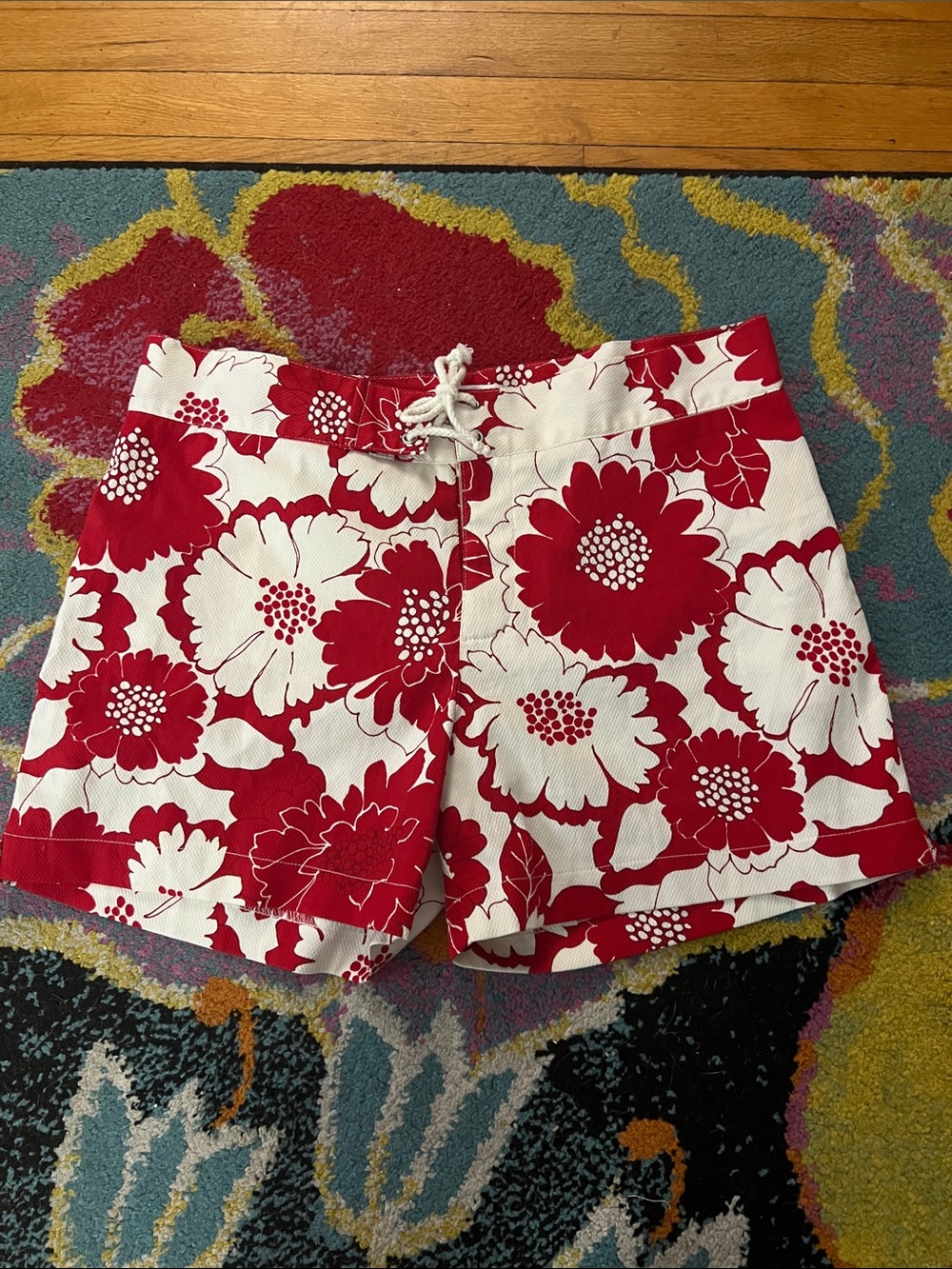 Parke & Ronen Swim trunk short Men’s 32 Red White print
